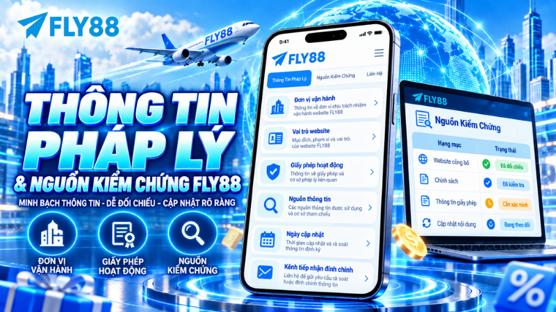 Thông tin pháp lý và nguồn kiểm chứng FLY88